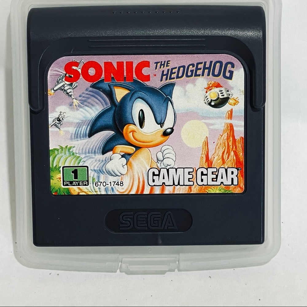 Vintage Sonic the Hedgehog- Sega Game Gear Cartridge Made In Japan